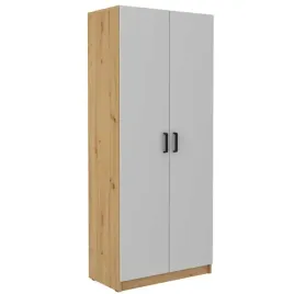 szafa-malta-111-2f-szafa-dwudrzwiowa-80cm-polki-jasny-szary-dab-artisan