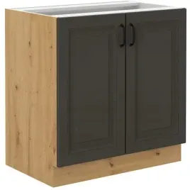 szafka-kuchenna-dolna-stilo-80-d-2f-bb-grafit-mat-dab-artisan
