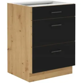 szafka-kuchenna-dolna-modena-60-d-3s-bb-czarny-mat-dab-artisan