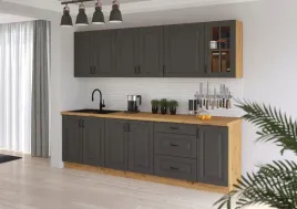 meble-kuchenne-stilo-grafit-mat-dab-artisan-zestaw-kuchnia-szafki-260cm
