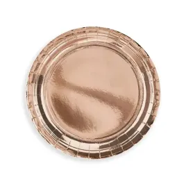 talerzyki-papierowe-rose-gold-9cali-6szt-na-przyjecie-chrzest-urodziny