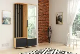 garderoba-loft-panele-100cm-lustro-prawa-stan-nowy