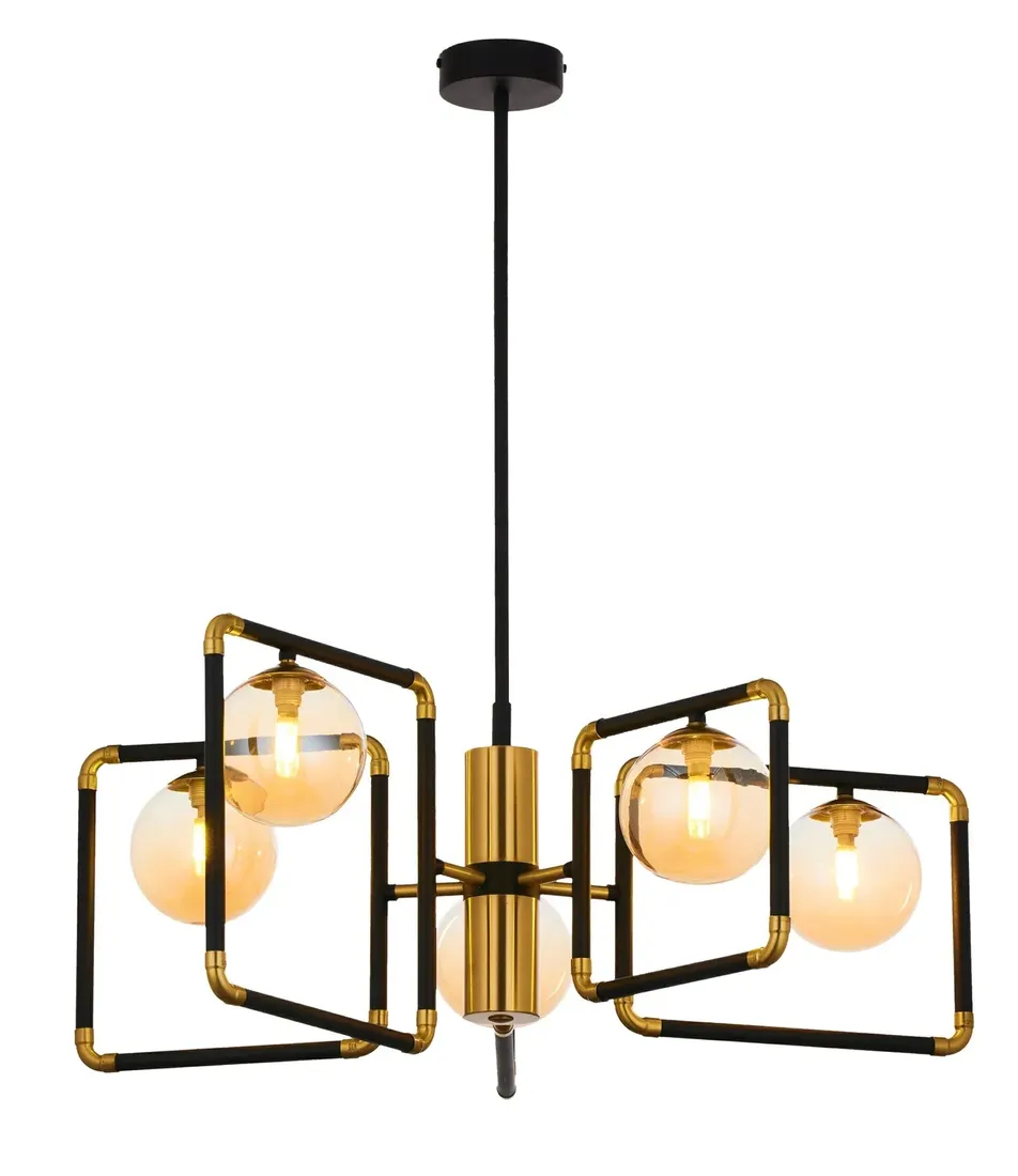 zyrandol-ibra-czarny-bursztynowy-szklane-klosze-5xg9-lampa-wiszaca-salon