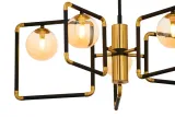 zyrandol-ibra-czarny-bursztynowy-szklane-klosze-5xg9-lampa-wiszaca-salon-stan-opakowania-oryginalne