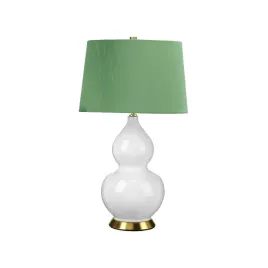 lampa-stolowa-ceramiczna-biala-z-zielonym-abazurem-64cm-do-sypialni-elstead