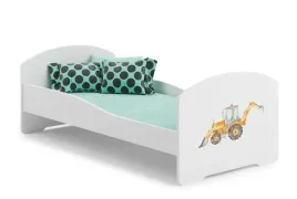 lozko-dzieciece-luk-140x70-biale-materac-zolta-koparka