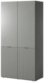 szafa-modulowa-101cm-sandbox-nova-szara-ryflowane-fronty-aluminiowe-uchwyty
