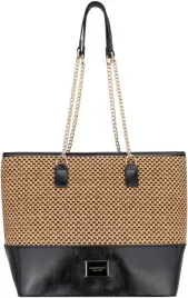 torebka-shopper-na-ramie-monnari-czarny-lancuszek