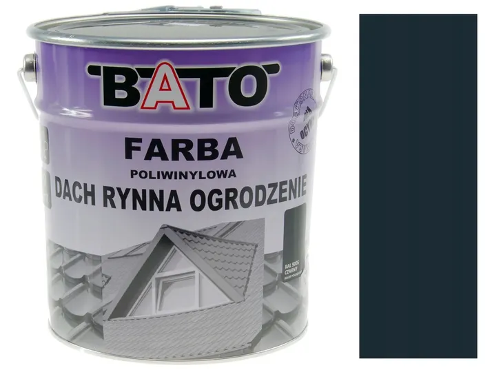 FARBA NA DACH OCYNK ALUMINIUM BLACHĘ ANTRACYT 7016 BATO 5L