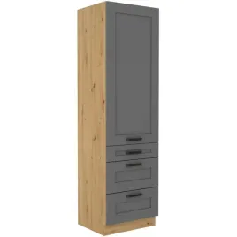 szafka-kuchenna-slupek-luna-60-dks-210-3s-1f-dustgrey-dab-artisan