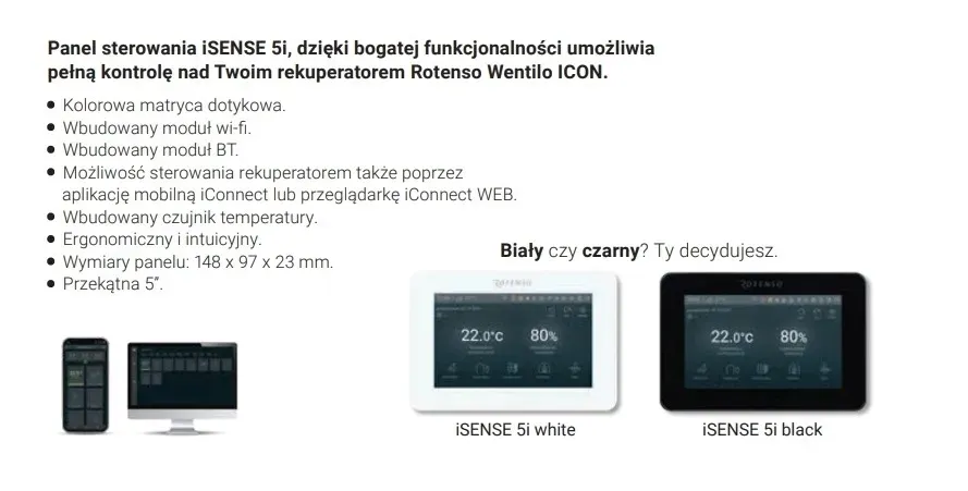 panel-sterowania-isense-5i-white