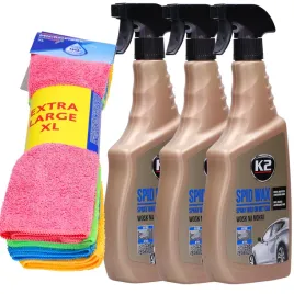 wosk-k2-nablyszczajacy-do-auta-spid-wax-3-x-750ml-4x-mikrofibra-vileda-xl