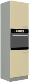 szafka-kuchenna-slupek-karmen-60-dp-210-2f-krem-polysk-szary-platynowy