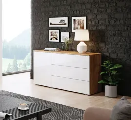 komoda-paris-110-dab-wotan-bialy-polysk