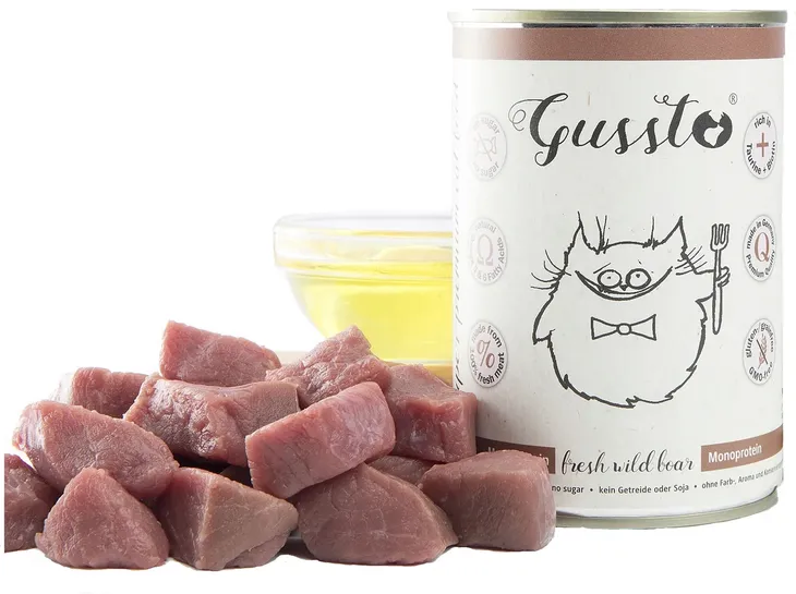 Mokra karma dla kota Gussto Wild Boar dziczyzna 400g