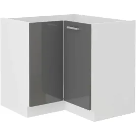 szafa-kuchenna-dolna-narozna-sonia-89x89-dn-1f-bb-szary-polysk-bialy