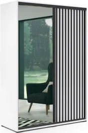 szafa-przesuwna-atena-150-lustro-lamele-bialy-czarny