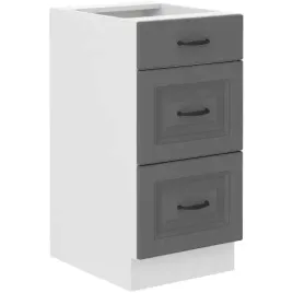 szafka-kuchenna-dolna-stilo-40-d-3s-bb-dustgrey-bialy-mat