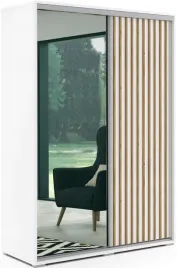 szafa-przesuwna-kair-150-lustro-lamele-dab-craft-zloty-bialy