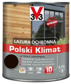 v33-lazura-ochronna-075l-10lat-polski-klimatorzech-ciemny-wysoka-odpornosc