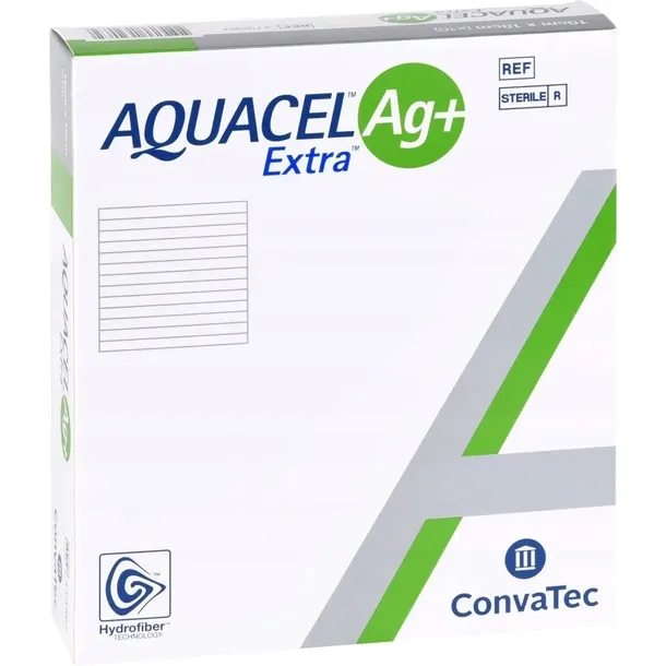 Opatrunek ze srebrem AQUACEL Ag+ Extra 10cm x 10cm, 1 sztuka