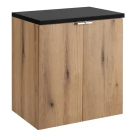 wiszaca-szafka-lazienkowa-pod-umywalke-50-cm-z-czarnym-blatem-2-drzwi-polka