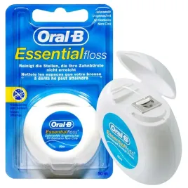 nic-dentystyczna-do-zebow-woskowana-oral-b-essential-floss-50-m-mietowa