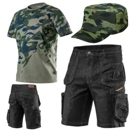 neo-krotkie-spodenki-robocze-denim-meskie-t-shirt-czapka-komplet-roz-l