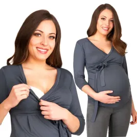 bluzka-ciazowa-do-karmienia-tunika-wiazana-grafitowa-2xl-3xl-top-mama