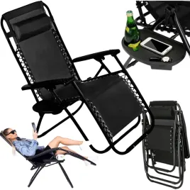 lezak-ogrodowy-plazowy-grawitacyjny-krzeslo-fotel-skladany-z-poduszka-czarn