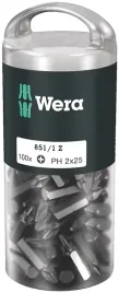 wera-851-1-z-diy-bit-1-4-krzyzowy-phillips-ph2-mega-paka-100-szt-
