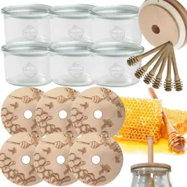 sloiki-na-miod-weck-zestaw-sloikow-do-miodu-z-nabierakiem-200ml-w2-6szt-eko