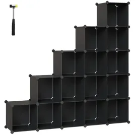 modulowy-regal-wtykowy-na-buty-ksiazki-odziez-15-pudelek-polek-czarny