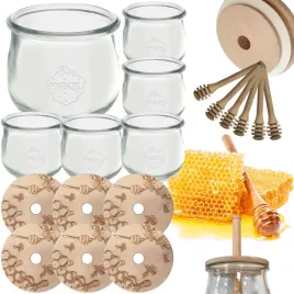 sloiki-na-miod-weck-zestaw-sloikow-do-miodu-z-nabierakiem-370ml-w2-6szt-eko