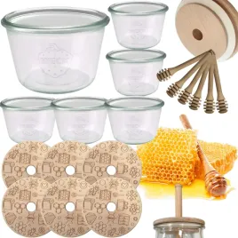 sloiki-na-miod-weck-zestaw-sloikow-do-miodu-z-nabierakiem-370ml-w4-6szt-eko