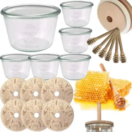 sloiki-na-miod-weck-zestaw-sloikow-do-miodu-z-nabierakiem-370ml-w1-6szt-eko
