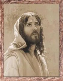 obraz-religijny-jezus-chrystus-rama-brazowa-z-przetarciami-50-cm-x-70-cm