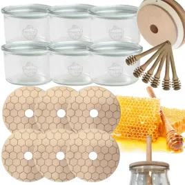 sloiki-na-miod-weck-zestaw-sloikow-do-miodu-z-nabierakiem-200ml-w3-6szt-eko