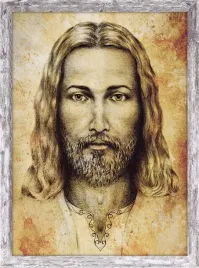 obraz-religijny-jezus-chrystus-rama-szara-z-przetarciami-30-cm-x-40-cm