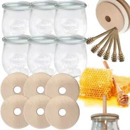sloiki-na-miod-weck-zestaw-sloikow-do-miodu-z-nabierakiem-220ml-w5-6szt-eko