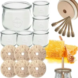 sloiki-na-miod-weck-zestaw-sloikow-do-miodu-z-nabierakiem-370ml-w1-6szt-eko