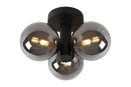 lampa-sufitowa-potrojna-czarna-szklane-dymione-kule-do-przedpokoju-lucide