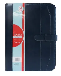 antra-teczka-na-dokumetny-kalkulator-zestaw-notes-w-linie-granatowa