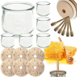 sloiki-na-miod-weck-zestaw-sloikow-do-miodu-z-nabierakiem-580ml-w1-6szt-eko