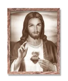 obraz-najswietsze-serce-jezusa-rama-brazowa-z-przetarciami-30-cm-x-40-cm