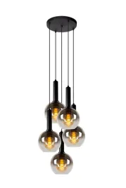 lampa-wiszaca-kaskadowa-czarna-szklane-kule-nad-stol-wyspe-5-pkt-lucide