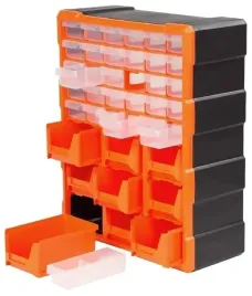 organizer-warsztatowy-plastikowy-30-szuflad-9-kuwet-scienny-stojacy