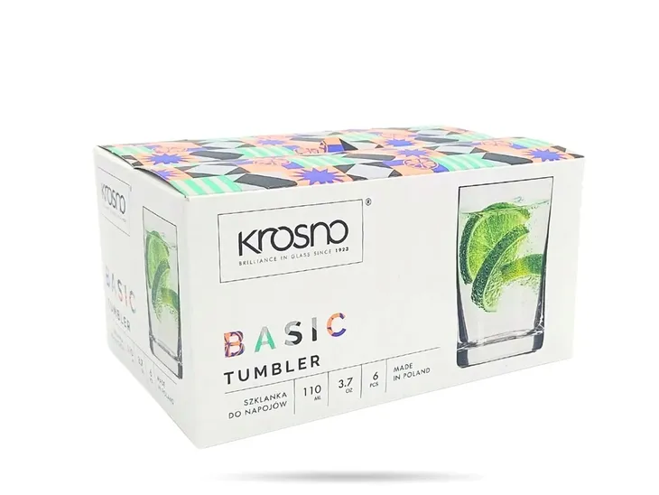 6-x-literatka-mala-szklanka-100-ml-basic-krosno-waga-z-opakowaniem-0-8-kg
