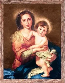 obraz-matka-boza-i-dzieciatko-jezus-rama-brazowa-30-cm-x-40-cm
