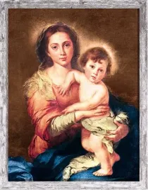 obraz-matka-boza-i-dzieciatko-jezus-rama-szara-z-przetarciami-30-x-40-cm